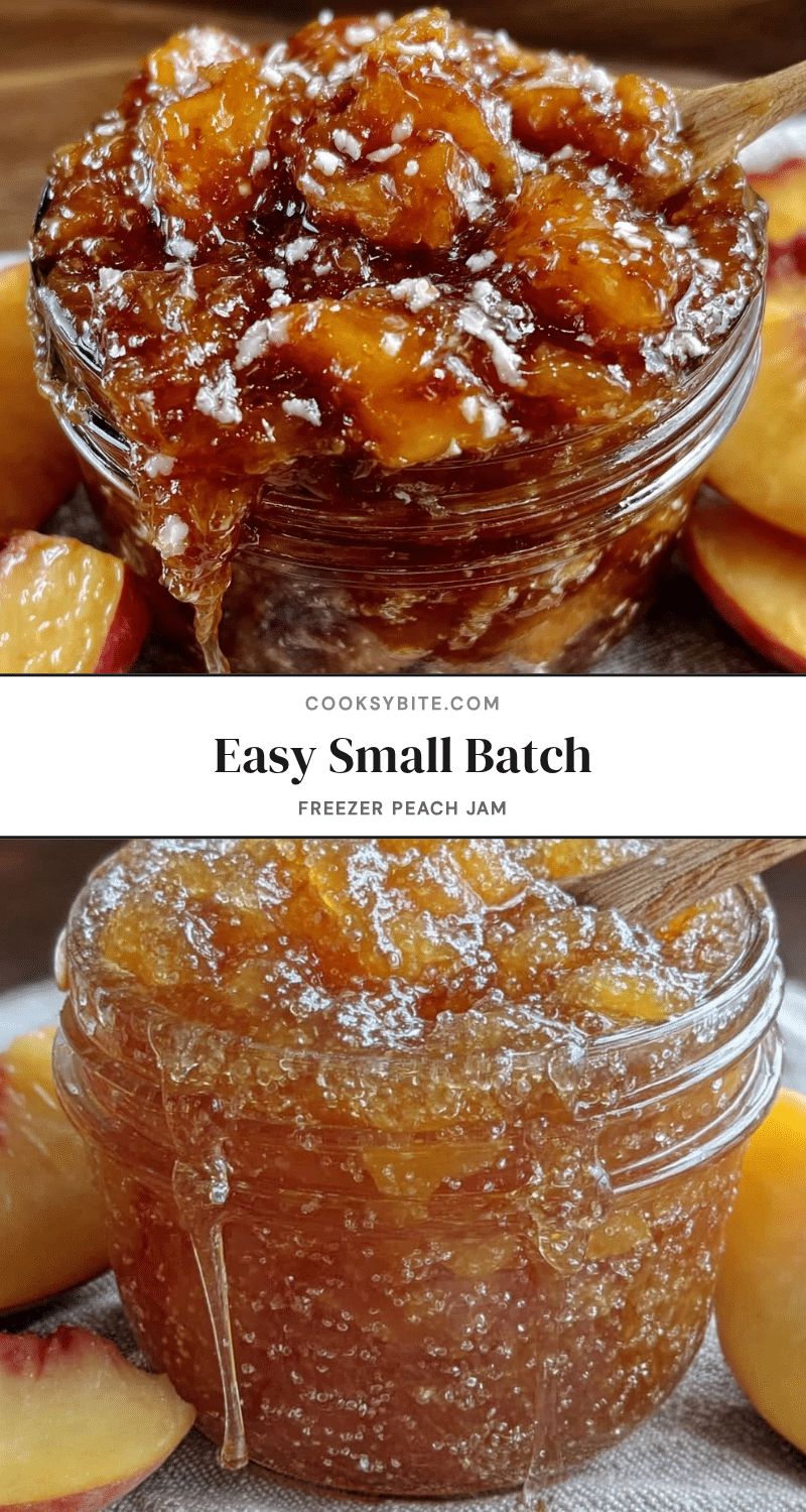 easy freezer peach jam small batch recipe recipe