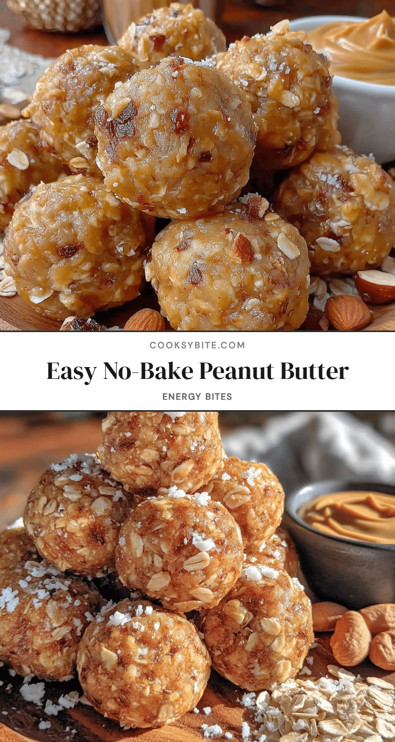 easy no-bake peanut butter energy bites recipe