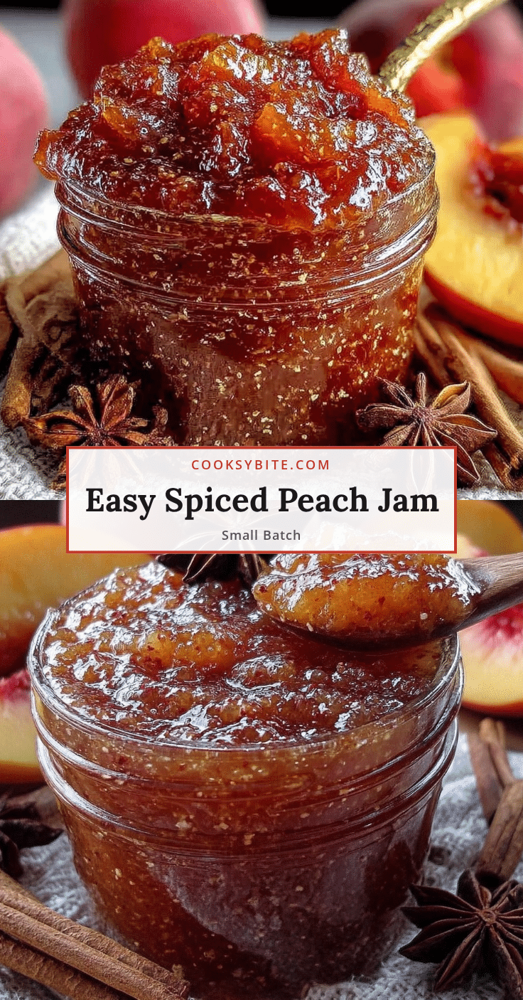 easy spiced peach jam recipe