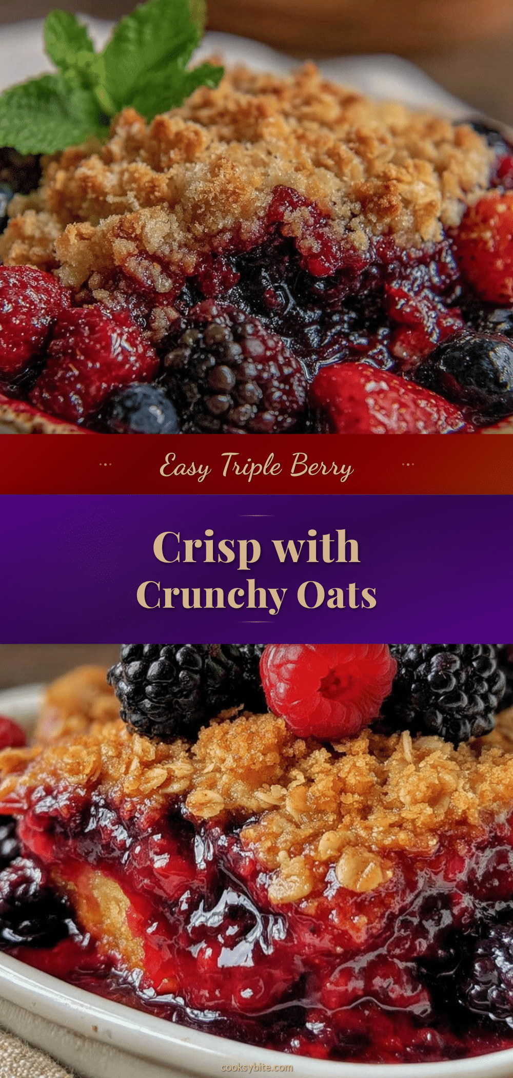 easy triple berry crisp recipe