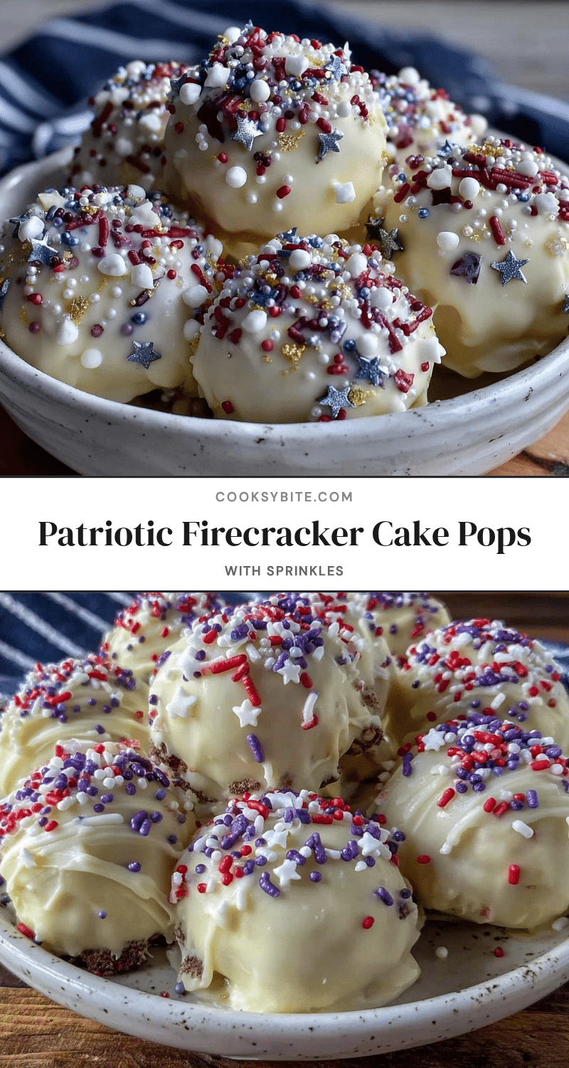 festive firecracker cake pops recipe