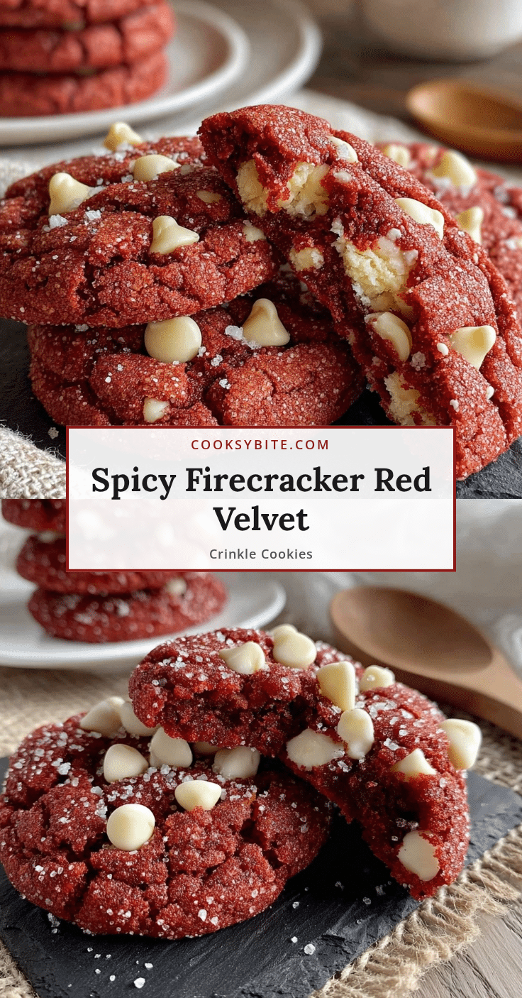 firecracker red velvet crinkle cookies recipe