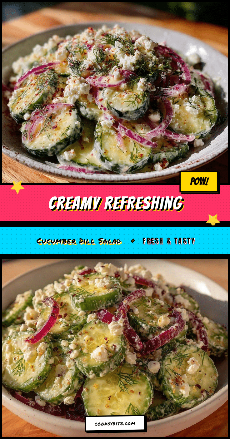 fresh creamy cucumber dill salad recipe