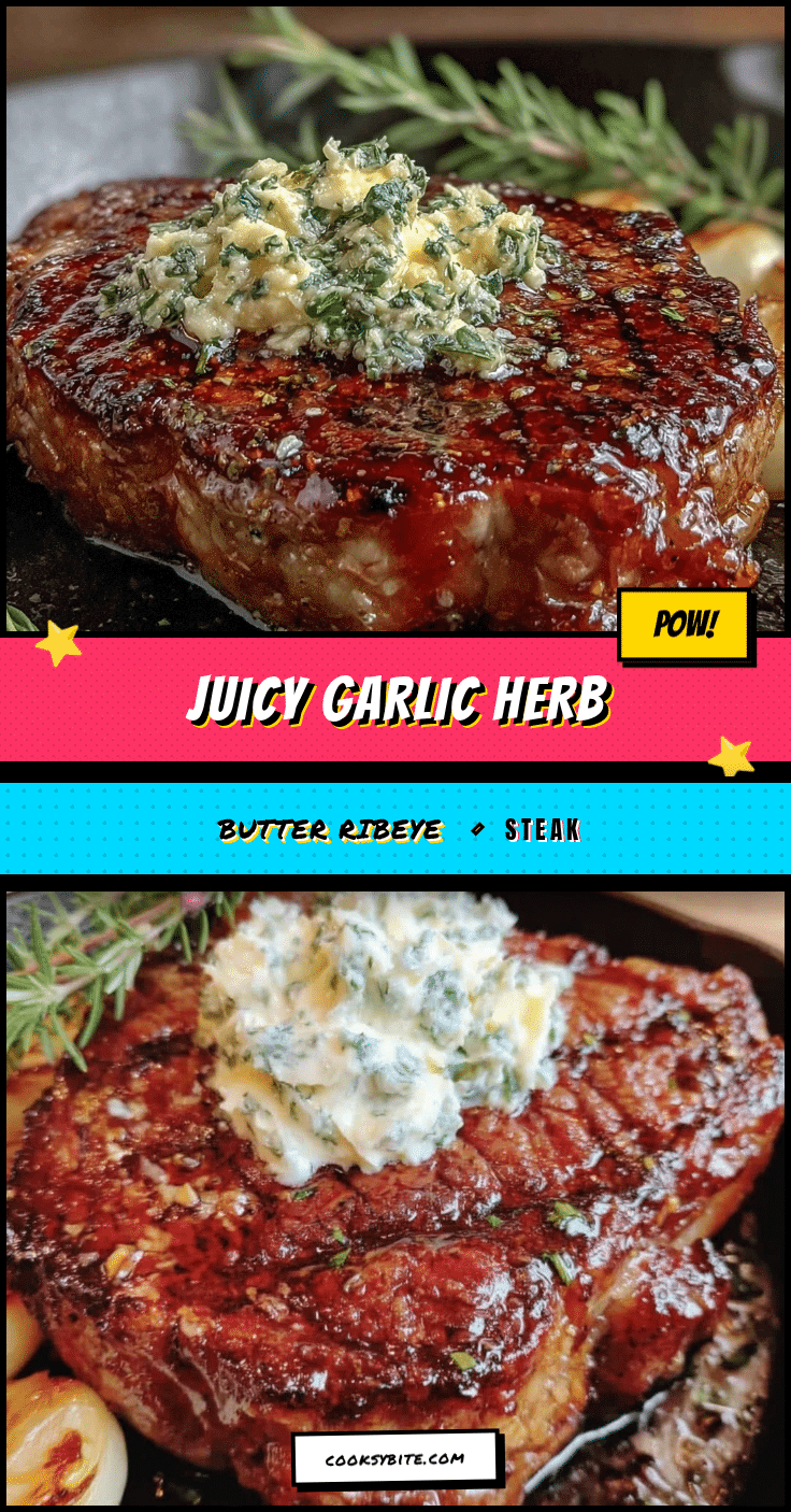 garlic herb butter ribeye steak recipe