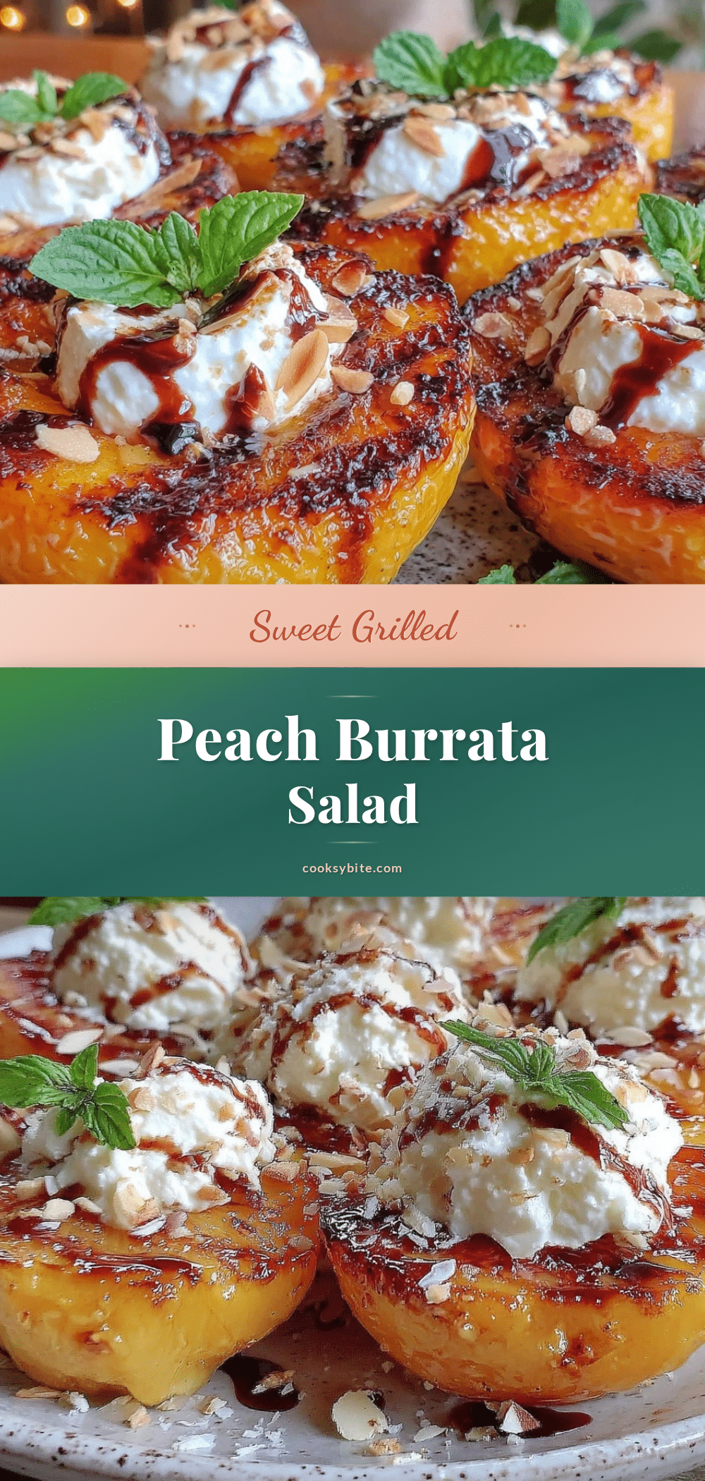 grilled peach and burrata salad recipe