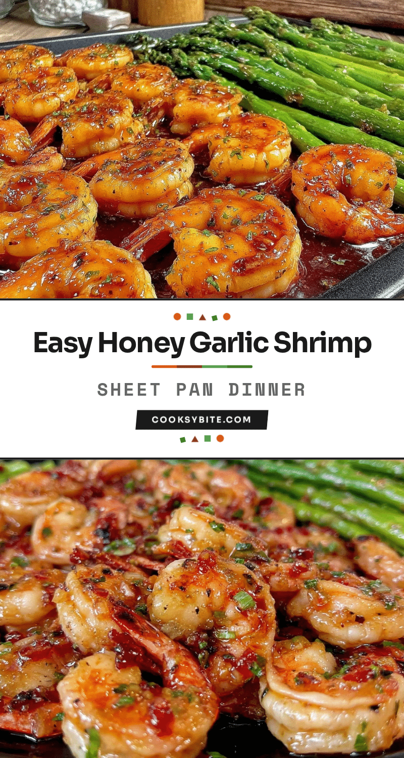 honey garlic shrimp sheet pan dinner recipe