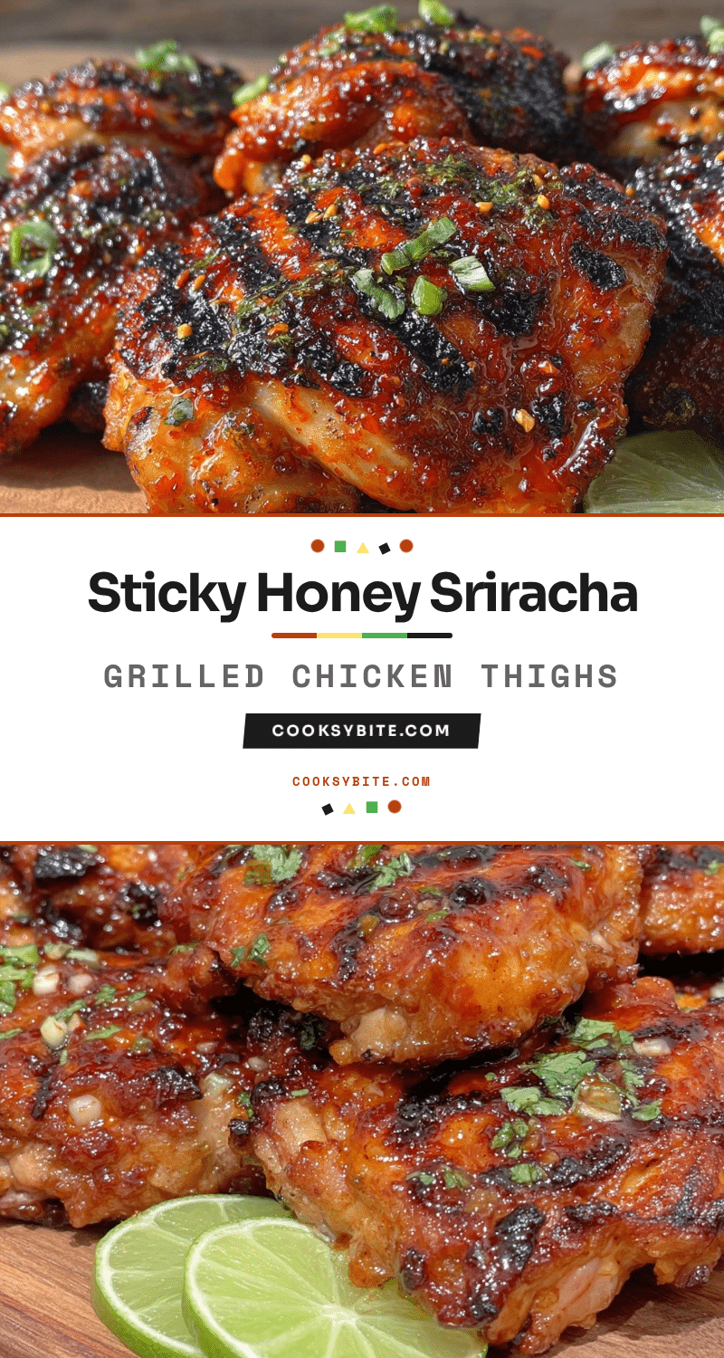 Honey Sriracha Grilled Chicken Thighs recipe