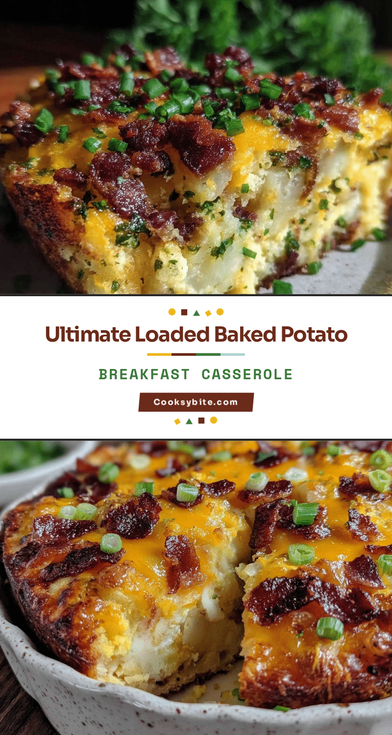 loaded baked potato breakfast casserole recipe