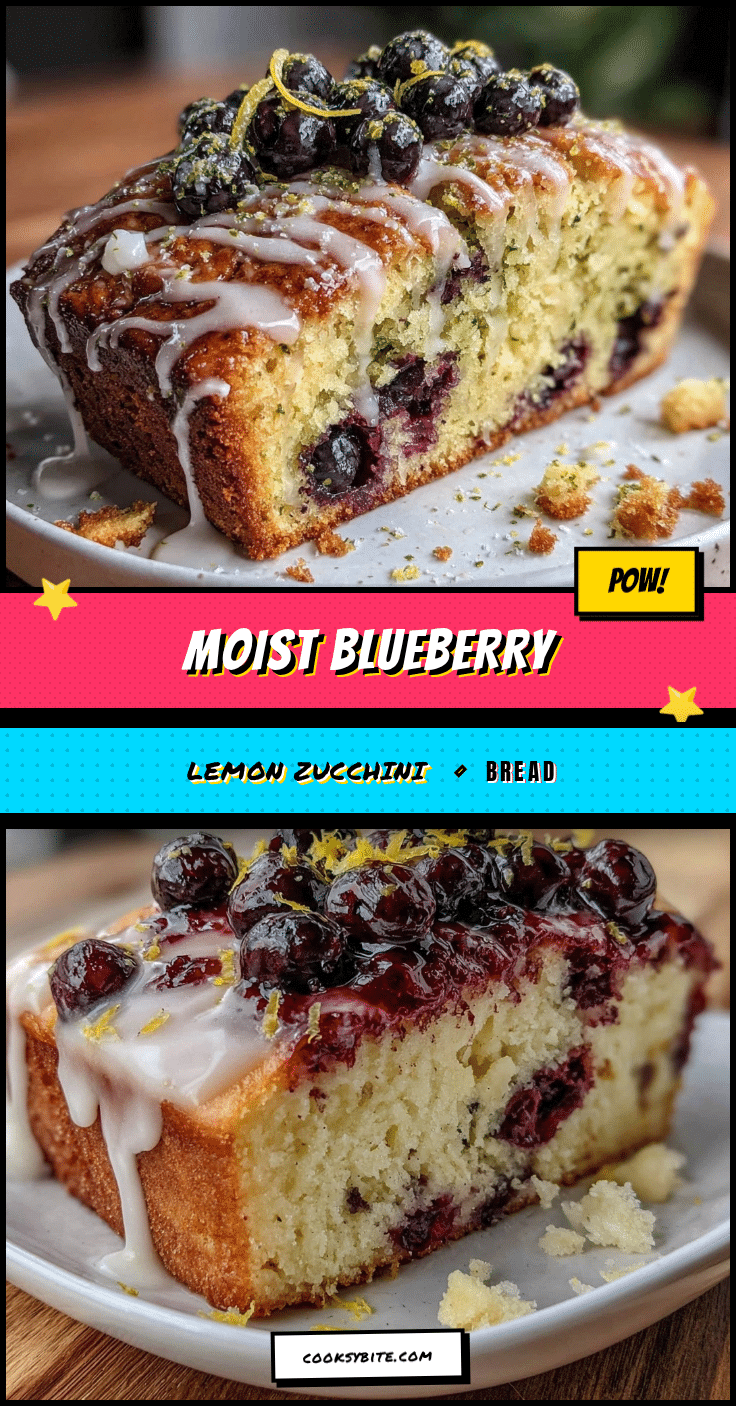 moist blueberry lemon zucchini bread recipe