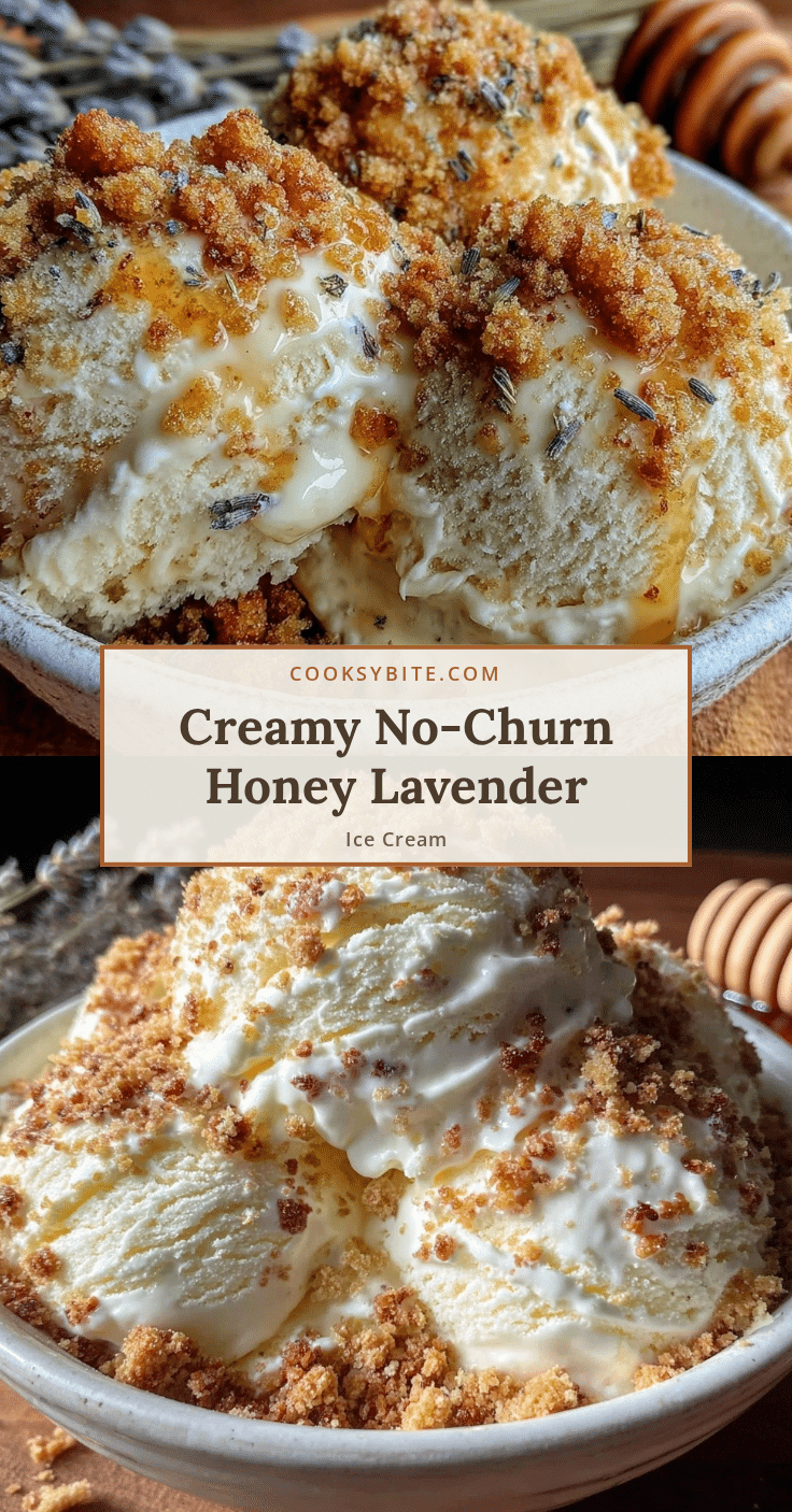 no-churn honey lavender ice cream recipe