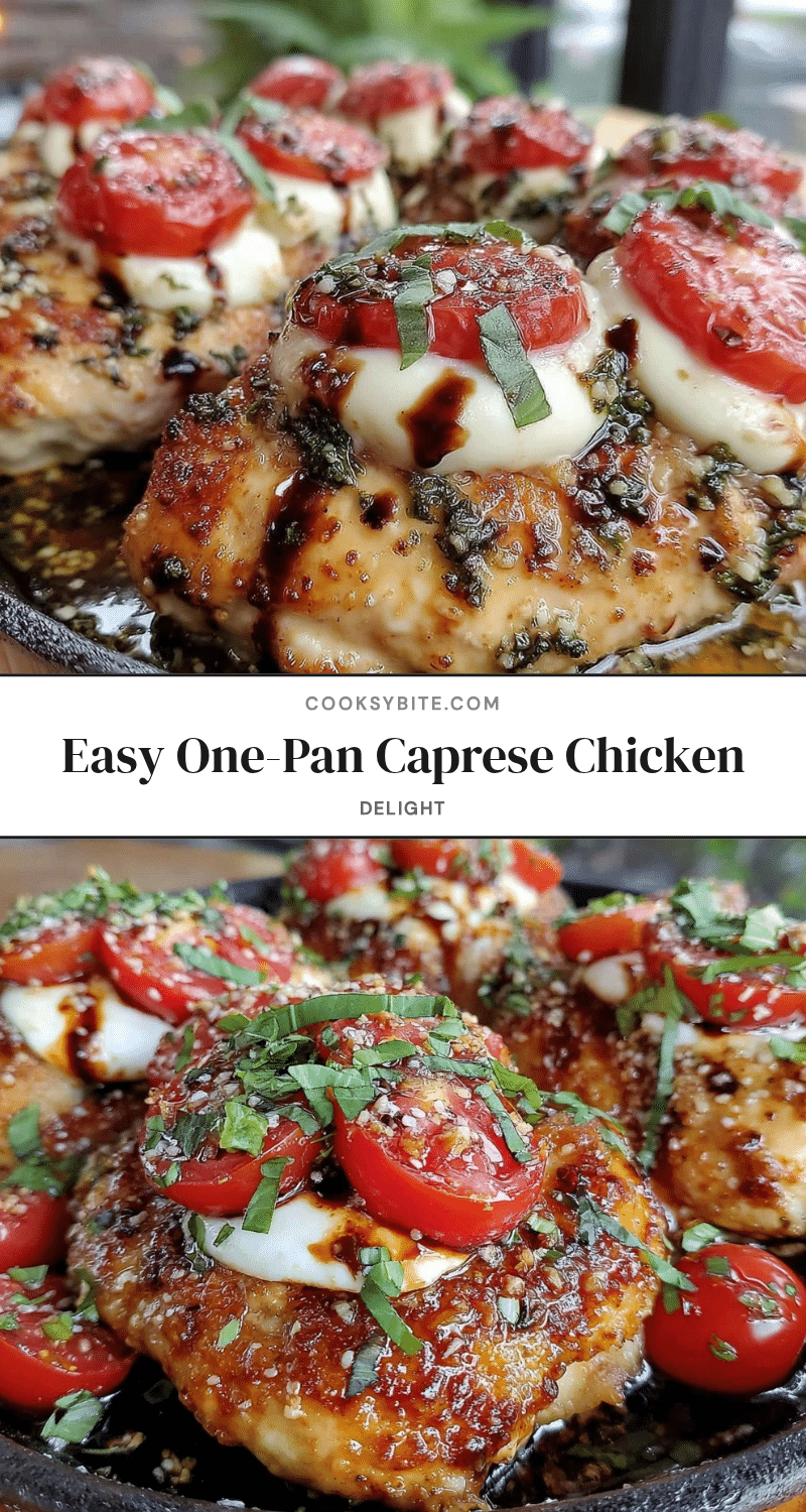 one-pan Caprese chicken recipe