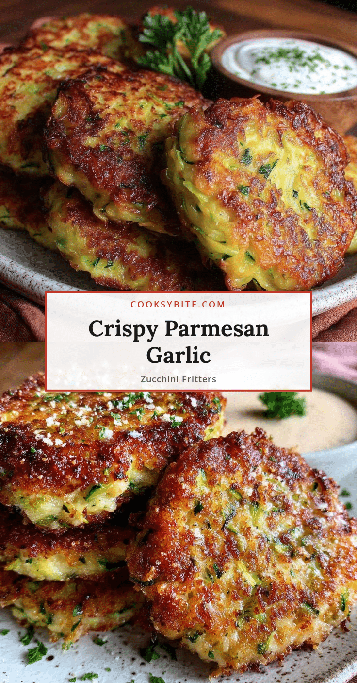 Parmesan garlic zucchini fritters air fryer recipe