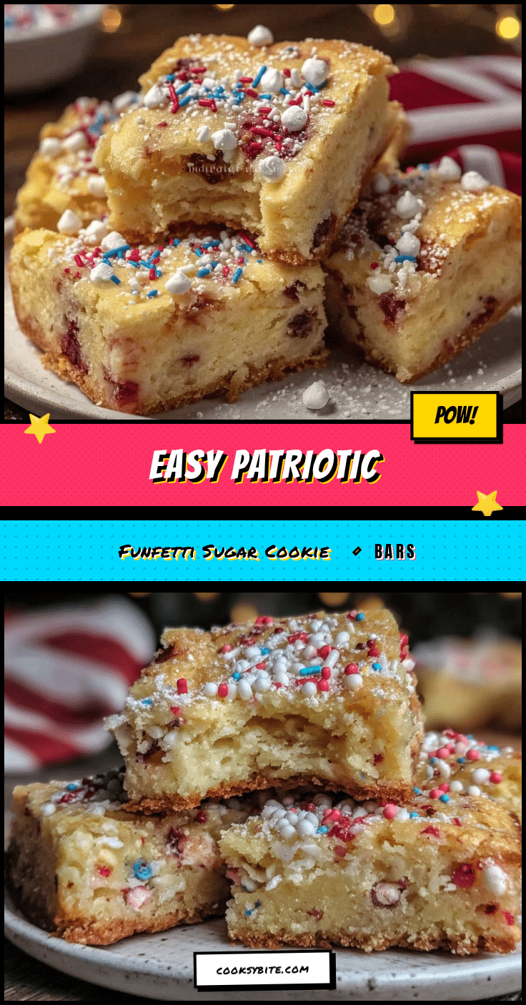 patriotic funfetti sugar cookie bars recipe