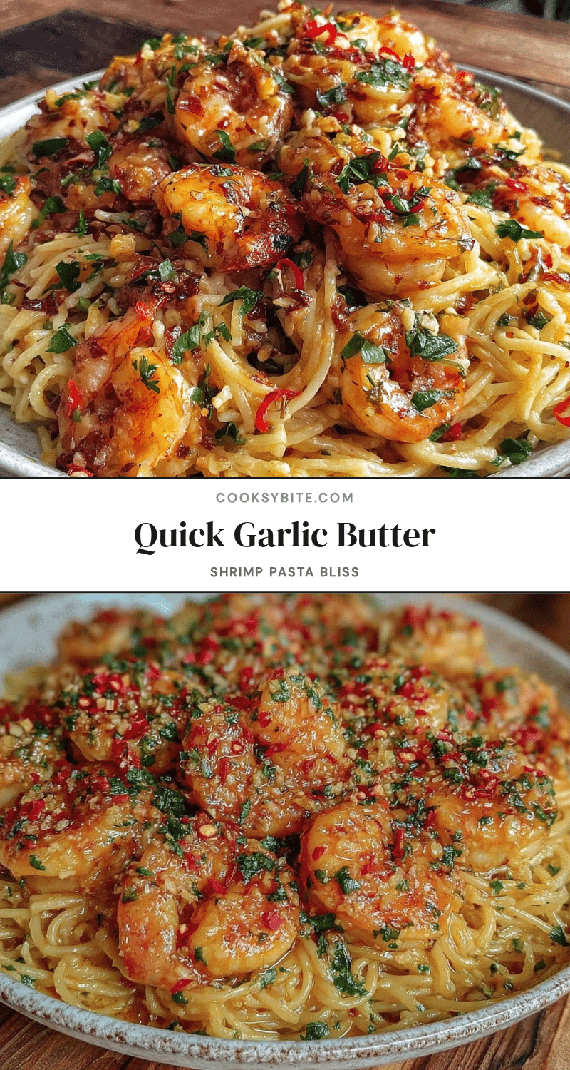 quick garlic butter shrimp pasta recipe