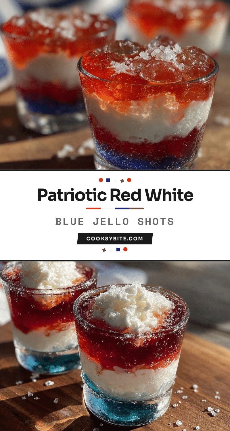 red white blue layered jello shots recipe