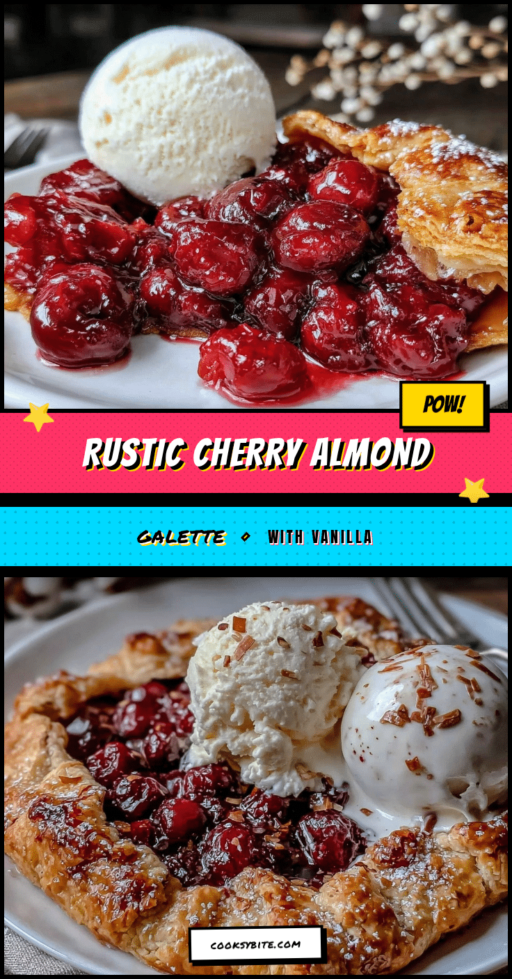 rustic cherry almond galette recipe