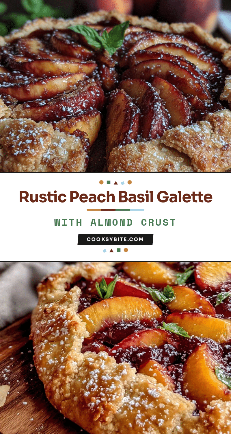 rustic peach basil galette recipe