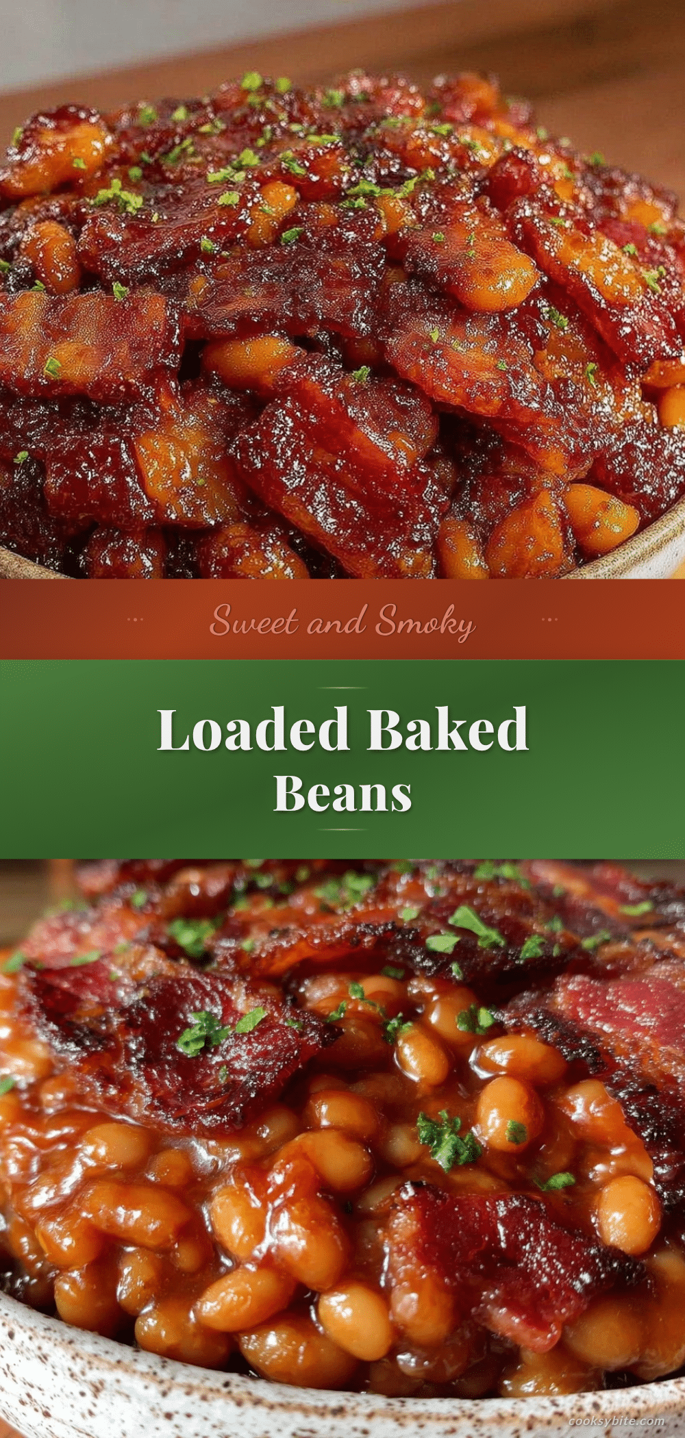 savory loaded baked beans recipe