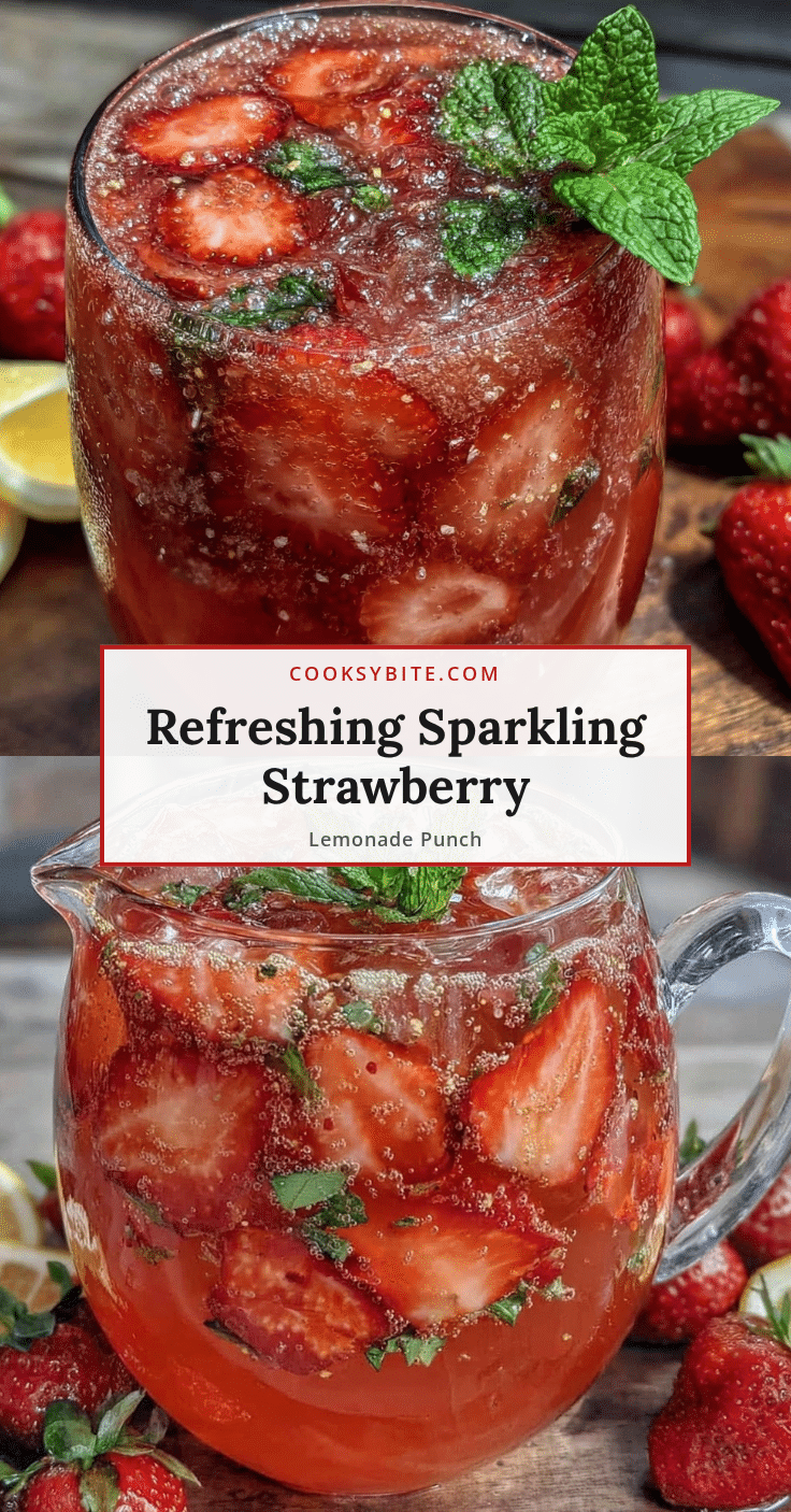 sparkling strawberry lemonade punch recipe