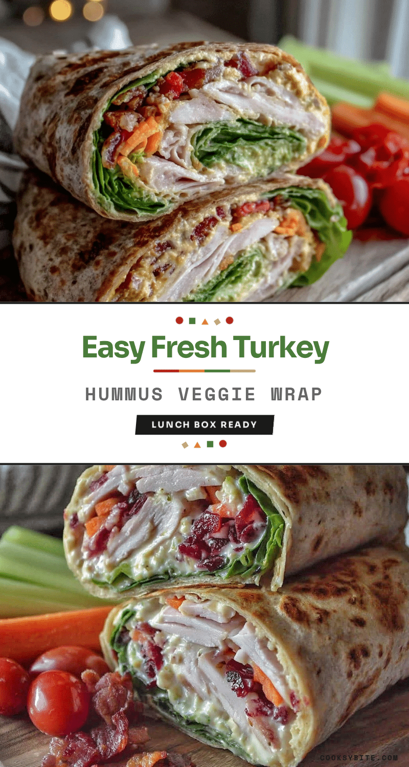 turkey hummus veggie wrap recipe