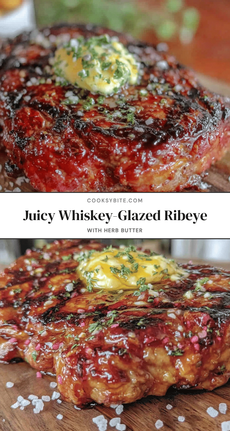whiskey-glazed ribeye steak recipe