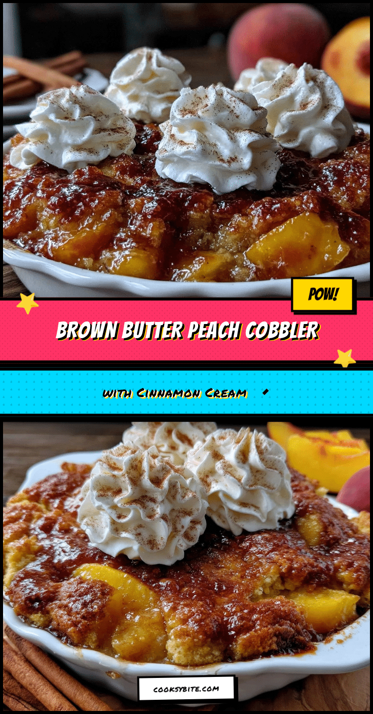 brown butter peach cobbler recipe