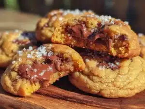 brown butter pumpkin chocolate chip cookies - featured image