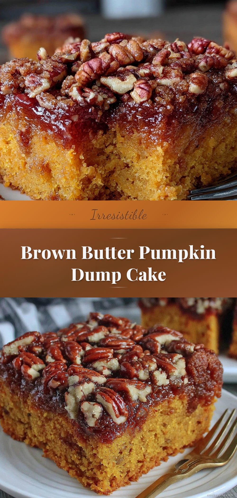 brown butter pumpkin dump cake recipe