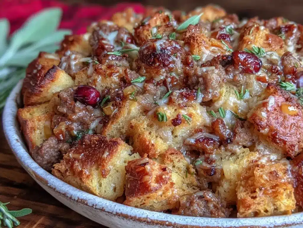 brown butter sage stuffing - featured image