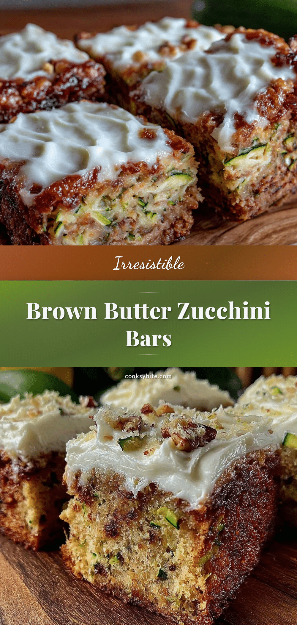 brown butter zucchini bars recipe
