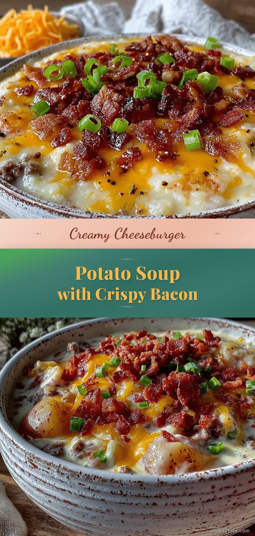 creamy cheeseburger potato soup recipe
