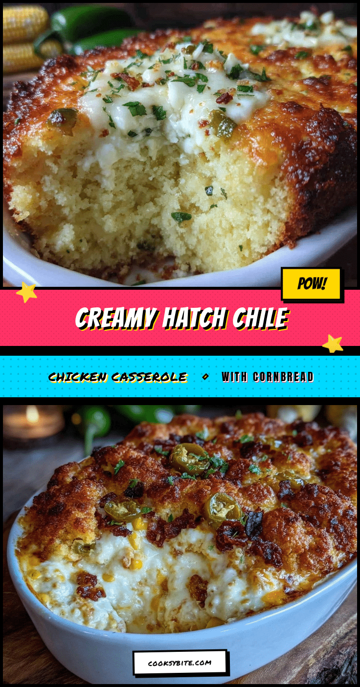 Creamy Hatch Green Chile Chicken Casserole recipe