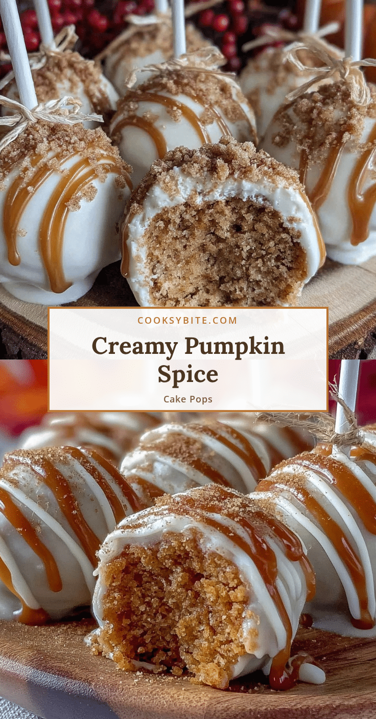 creamy pumpkin spice cake pops recipe