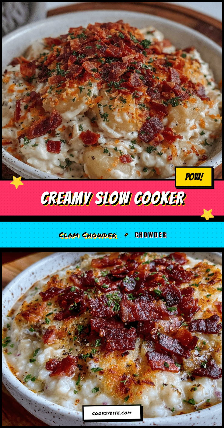 creamy slow cooker clam chowder recipe