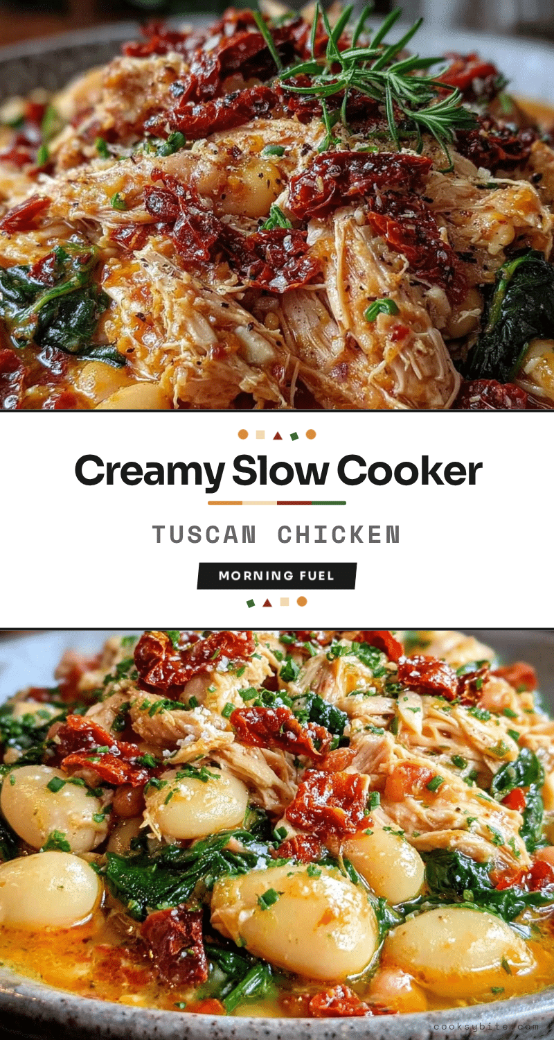 creamy slow cooker tuscan white bean chicken recipe