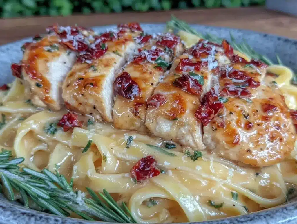 Creamy Sun-Dried Tomato Tuscan Chicken Pasta - featured image