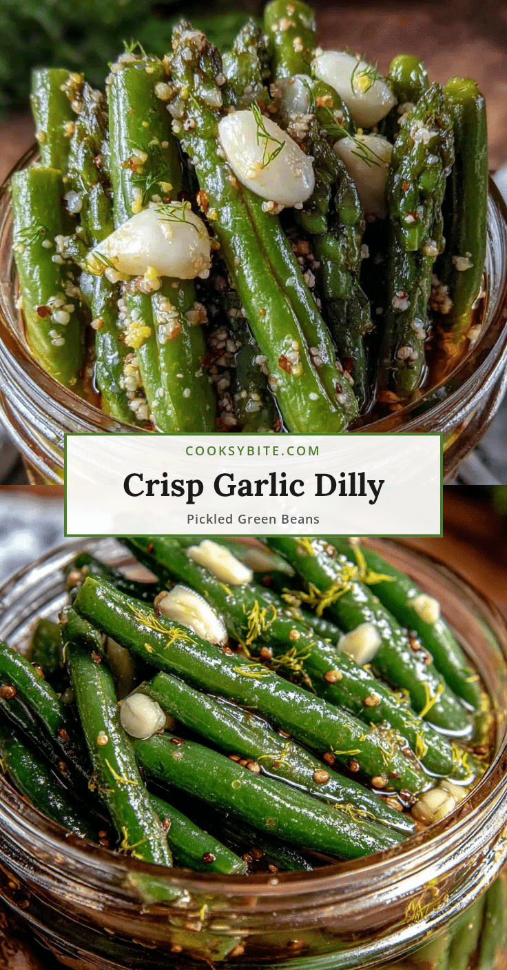 crisp garlic dilly beans recipe