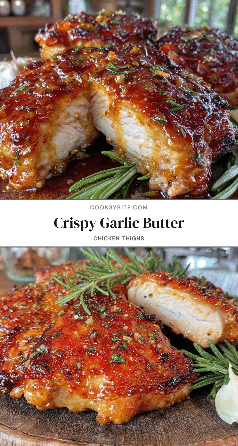 crispy garlic butter chicken thighs recipe