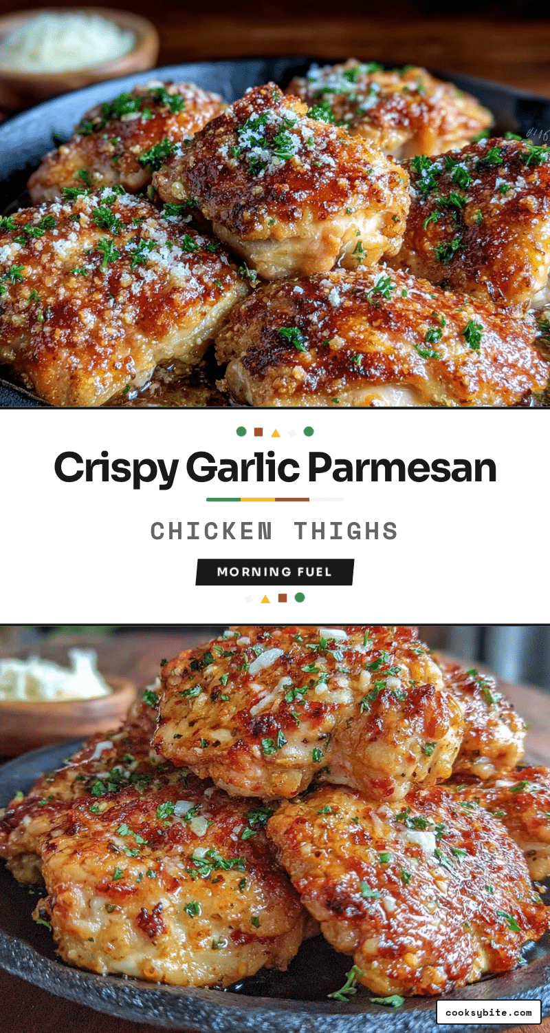 crispy garlic parmesan boneless chicken thighs recipe