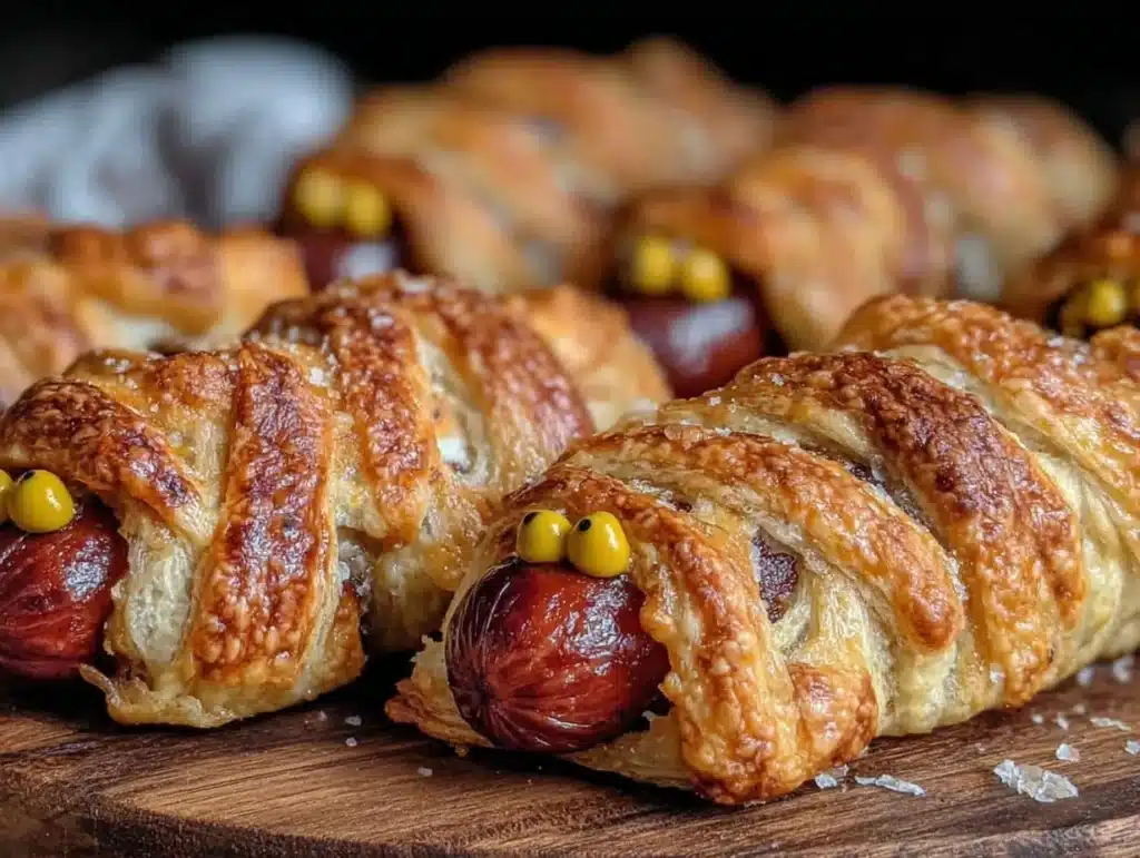 crispy mummy hot dogs - featured image