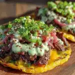crispy smash burger tacos - featured image