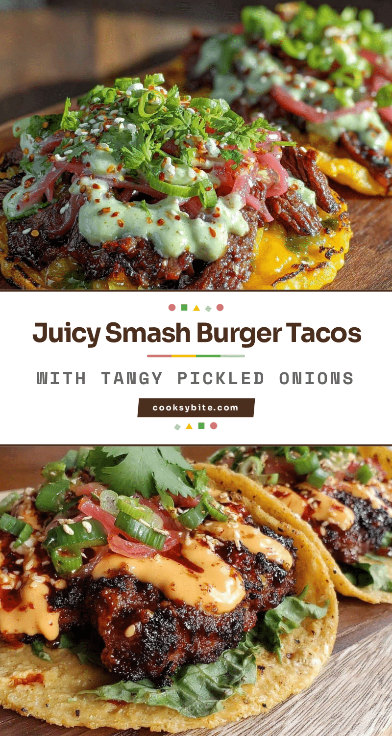 crispy smash burger tacos recipe