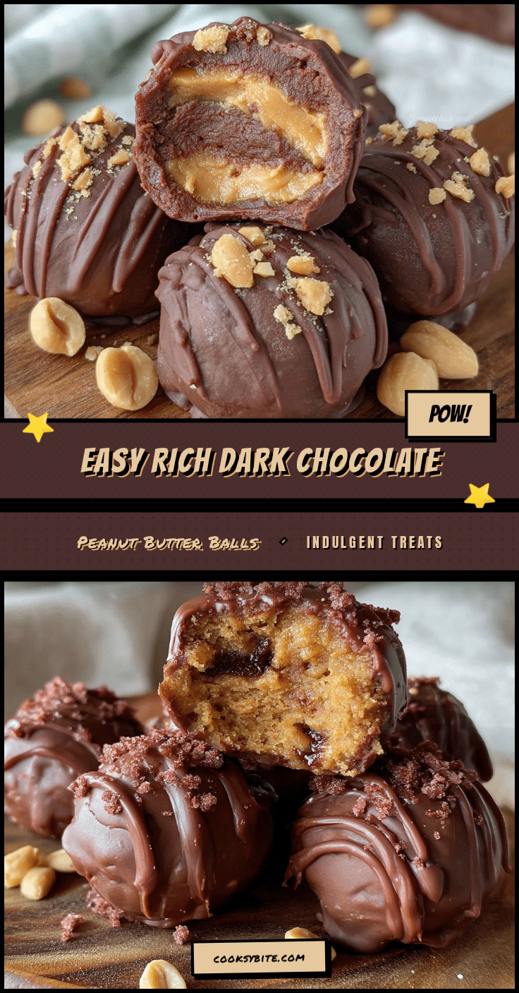 dark chocolate peanut butter protein balls recipe