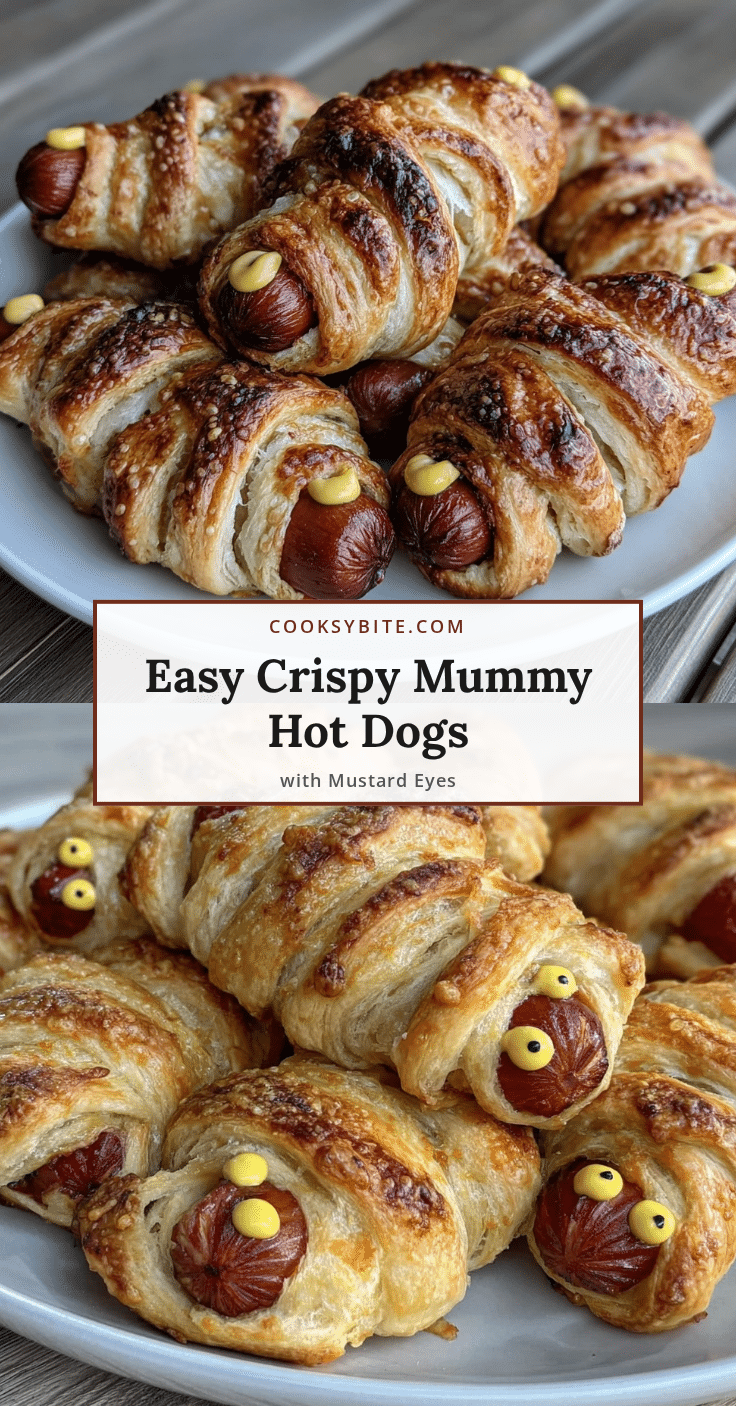 easy crispy mummy hot dogs recipe