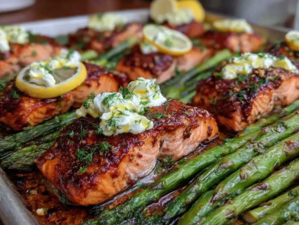 easy sheet pan salmon - featured image