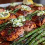 easy sheet pan salmon - featured image