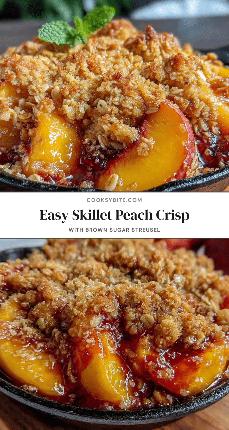 easy skillet peach crisp recipe