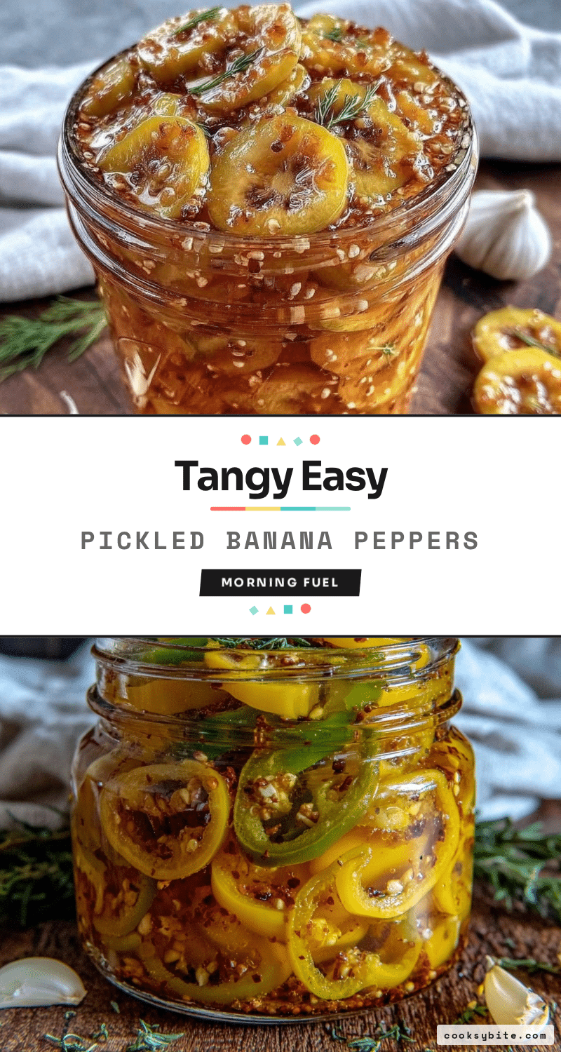 easy tangy pickled banana peppers recipe