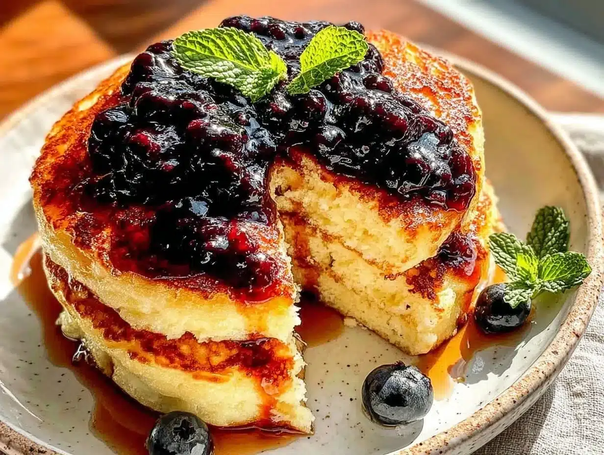fluffy cottage cheese pancakes preparation steps