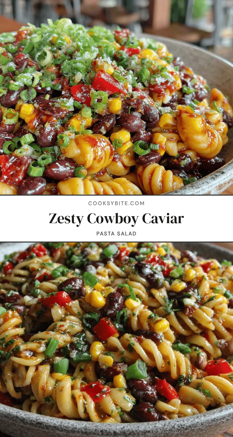 Fresh Cowboy Caviar Pasta Salad recipe